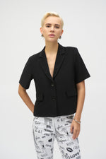 Joseph Ribkoff Silky Knit Short Sleeve Blazer 252220 - S 25