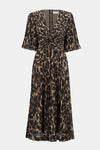 Joseph Ribkoff Chiffon Animal Print Fit and Flare Dress 252935 - S 25