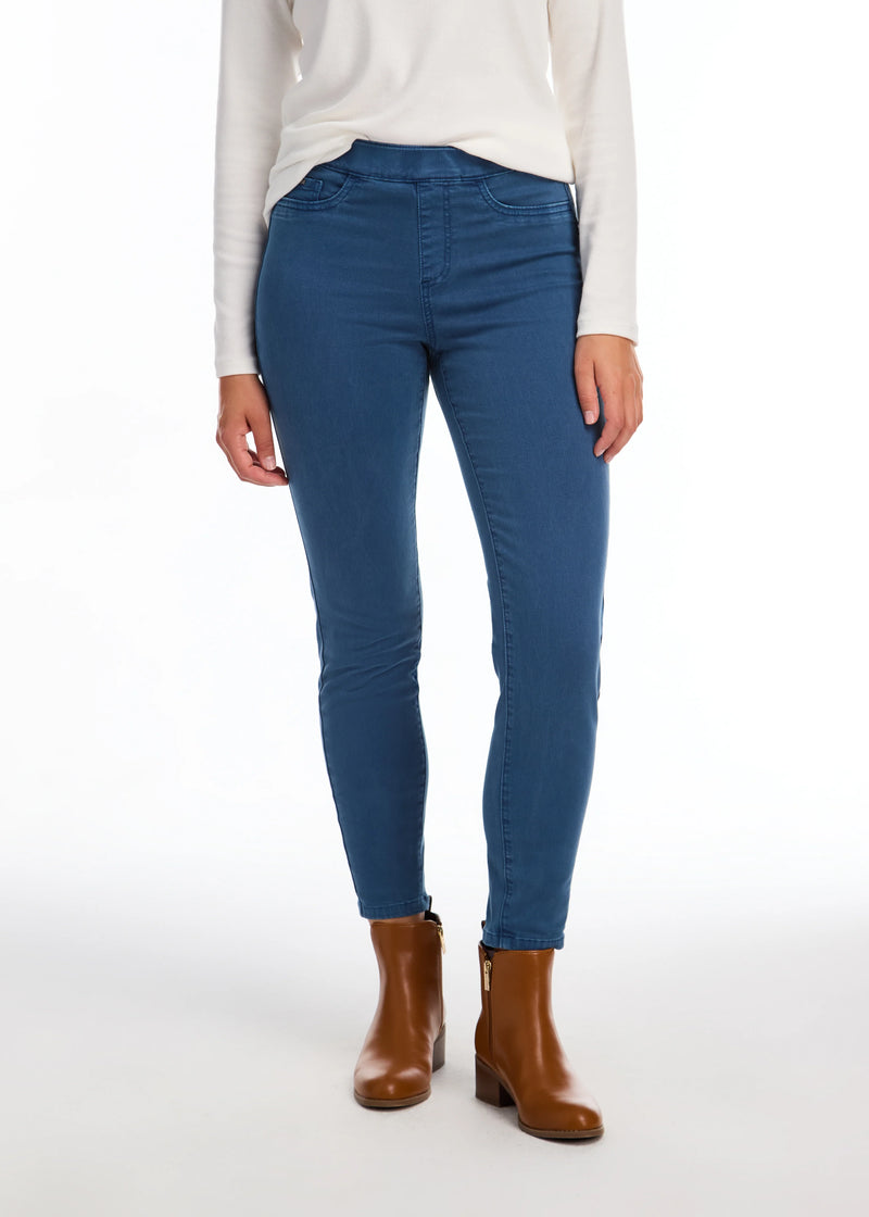 FDJ Pull-On Slim Ankle Denim, Deep Teal 2858511--DTEAL-2 F24