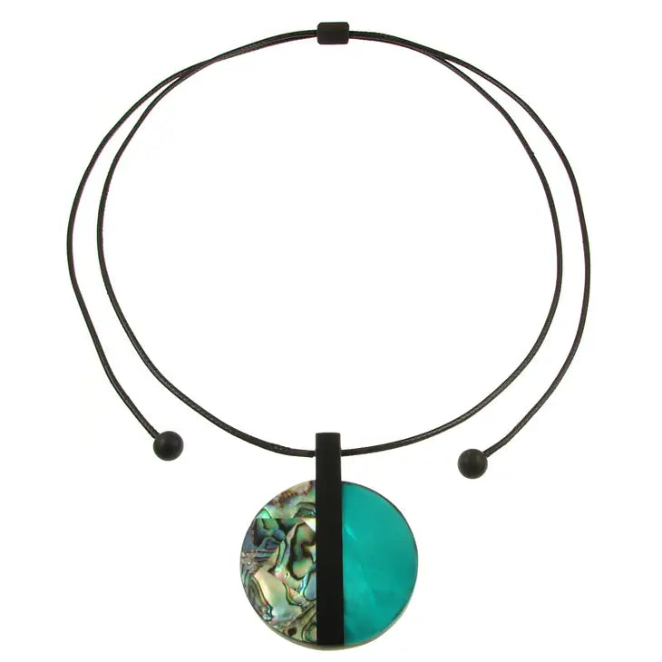 Origin 2Tone Adjustable Pendant Necklace Style 2213