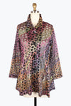 Damee Holographic Scale Mesh Flare Jacket 300-PLM F24