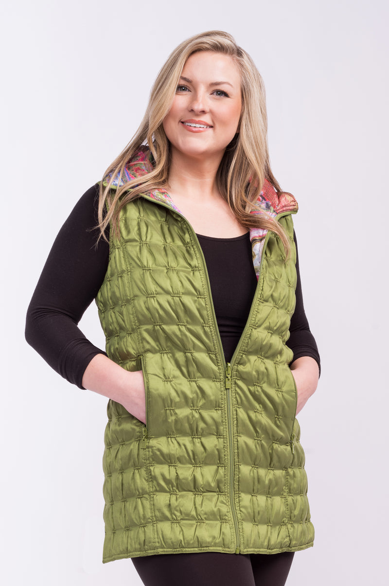 UBU Reversible Quilted Zip Vest Style 3210SP