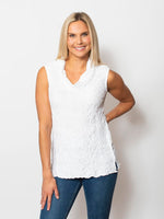 Snoskins Dreamcatcher Scoop Neck Top with Tie sleeves 32658-25S