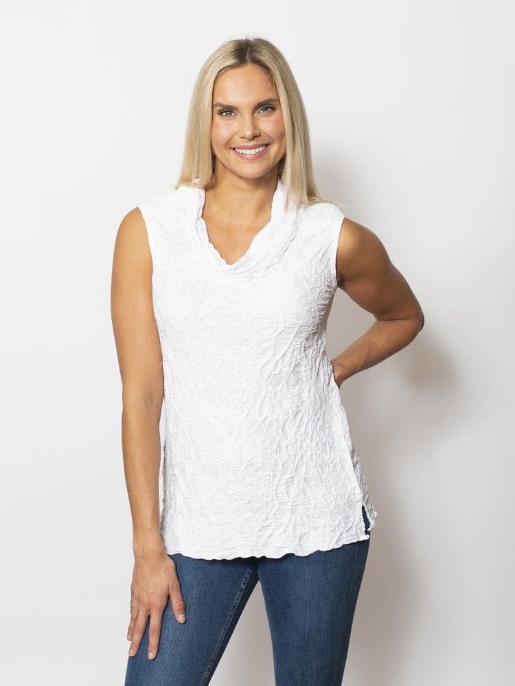 Snoskins Dreamcatcher Scoop Neck Top with Tie sleeves 32658-25S