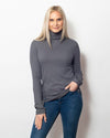 Snoskins Cashmere Rib Knit Turtleneck 33621-24F