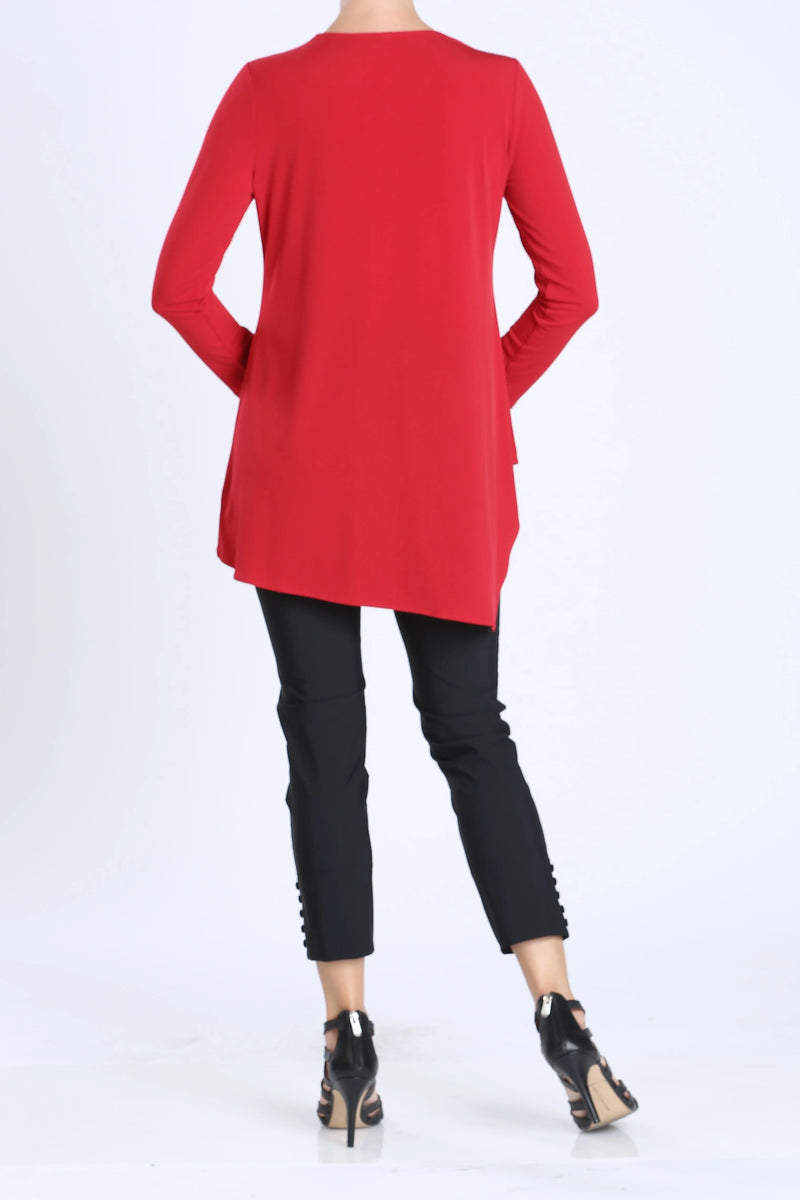 IC Collection V-Neck Asymmetrical Tunic Style 3878T