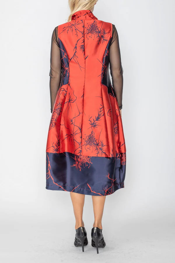 IC Collection Zip-Up Bubble Dress Style 4187D