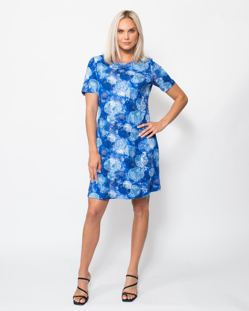 Snoskins Viscose Prints Tee Dress NEW slightly shorter Sleeves Style 44397-24S