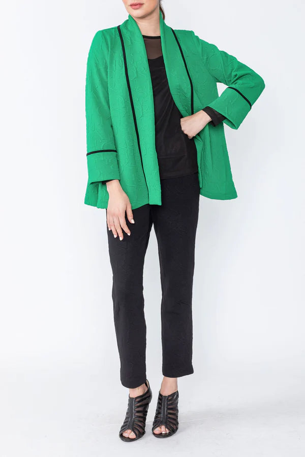 IC Collection CONTRAST BAND A-LINE JACKET Style 4586J