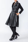 IC Collection PLEATS SHAWL COLLAR FROCK COAT Style 4603J