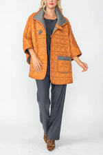 IC Collection Jacket 4779J Charcoal/Caramel, Olive/Lime F24