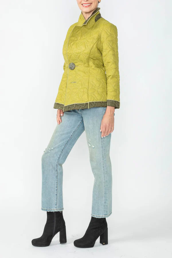 IC Collection Jacket 4790J Charcoal and Caramel, Olive and Lime