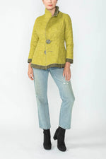 IC Collection Jacket 4790J Charcoal and Caramel, Olive and Lime