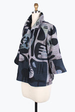 Damee Abstract Art Jacket 4821-Gry