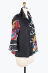 Damee Abstract Painting Button patch jacket 4830-GRY