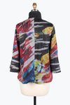 Damee Abstract Painting Button patch jacket 4830-GRY