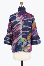 Damee Abstract Painting Button patch jacket 4830-IND