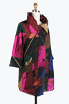 Damee Abstract Painting Micro-Cord Swing Jacket 4842-MLT