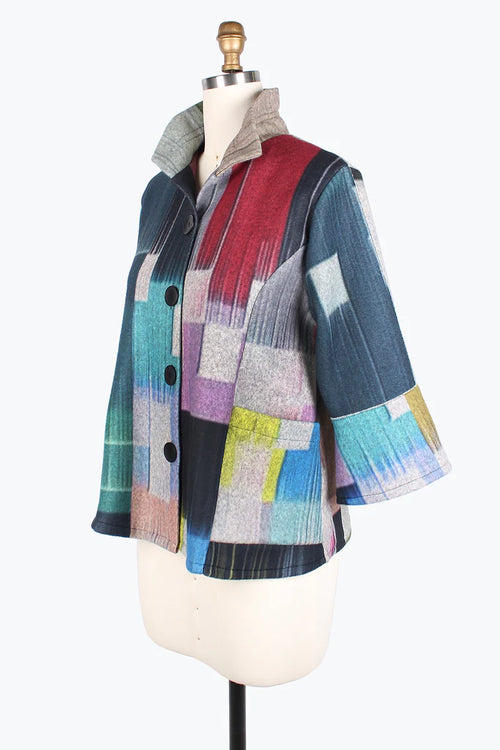 Damee Brushed Colorblock Jacket 4853-Mlt