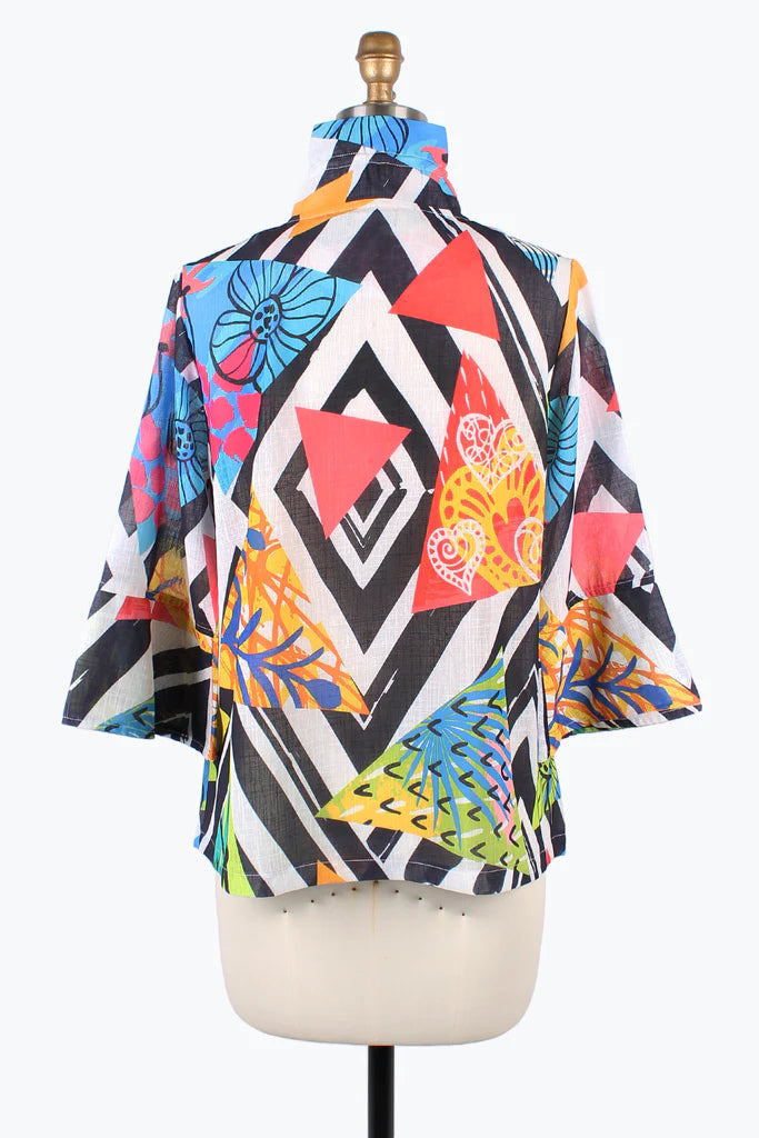 Damee Tropical Diamond Short Jacket 4864-MLT