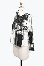 Damee Multi Paint Stroke Biker Jacket 4880