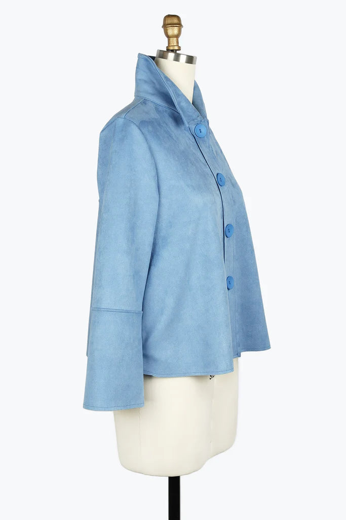 Damee Micro Suede Classic Jacket 4896-BLU F24