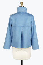 Damee Micro Suede Classic Jacket 4896-BLU F24