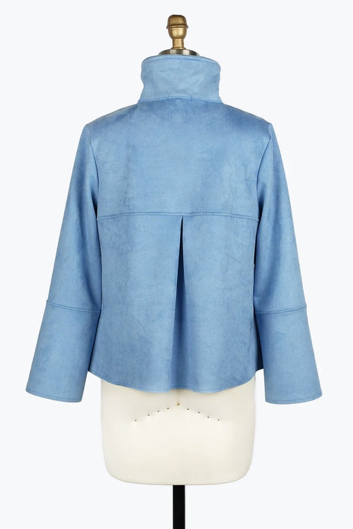 Damee Micro Suede Classic Jacket 4896-BLU F24