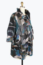 Damee Overlay Art Swing Coat 4903-TEA F24