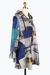 Damee Abstracr Painting Hooded Coat 4905-MLT F24