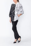 IC Collection CONTRAST BELL SLEEVE SHIRT Style 4932B