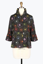 Damee Rainbow Dot Peplum Jacket 4947-MLT F24