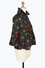 Damee Rainbow Dot Peplum Jacket 4947-MLT F24