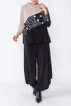 IC Collection RUNWAY COLOR-BLOCK KNIT TOP Style 4948T