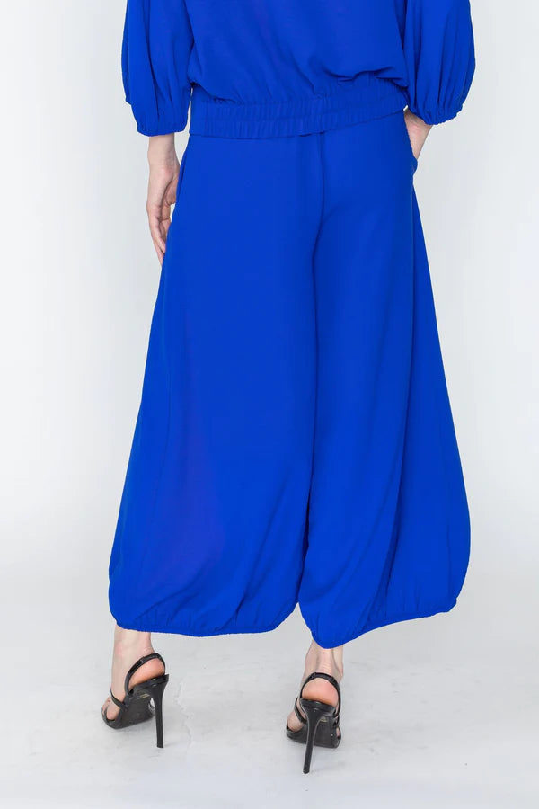 IC Collection Wide Leg Bottom Elastic Pants Style 5660P