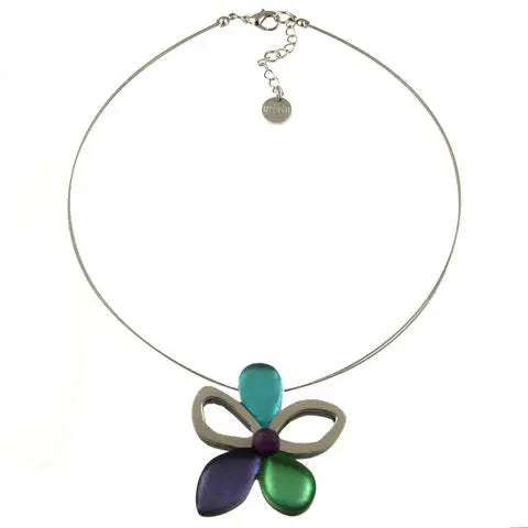 Origin Eclectic Flower Pendant Necklace Style 2040