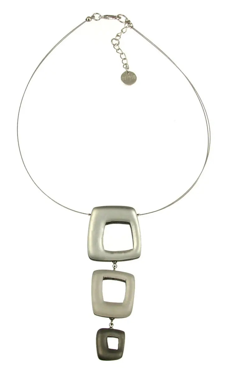 Origin Hollow Squares Drop Pendant Style 462