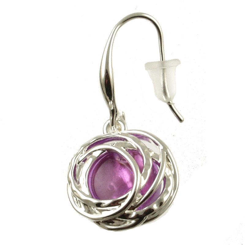 Origin Oxidized Silver/purple pendant 617-4 - 17"