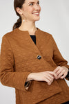 Frank Lyman |Casual Quilted Collared Jacket Style 253333