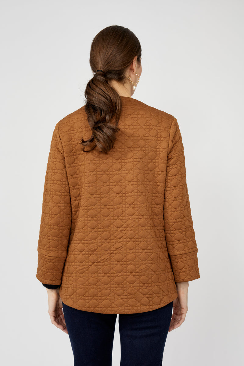 Frank Lyman |Casual Quilted Collared Jacket Style 253333