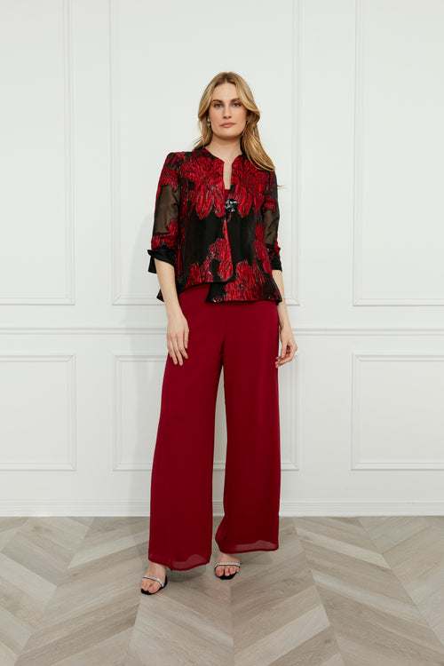 Frank Lyman | Floral Buttoned Collared Blouse Style 259157