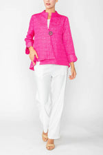 IC Collection Jacket, 6288J Brown, Fuschia, Taupe F24