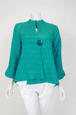 IC Collection Crinkle Jaquard one button Jacket 6288J S25