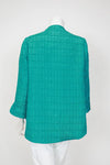 IC Collection Crinkle Jaquard one button Jacket 6288J S25