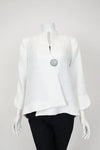 IC Collection Crinkle Jaquard one button Jacket 6288J S25