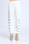 IC Collection Button Detailed Comfy Pants Style 6900P