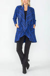 IC Collection Jacket 6922J, Blue, Fuschia