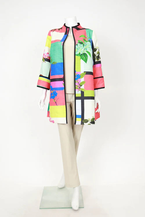 IC Collection High Neck Open Contrast Binding Jacket 7006J S25