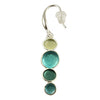 Origin Blue/Green Dot Ear rings 7037-23 - 0.75"