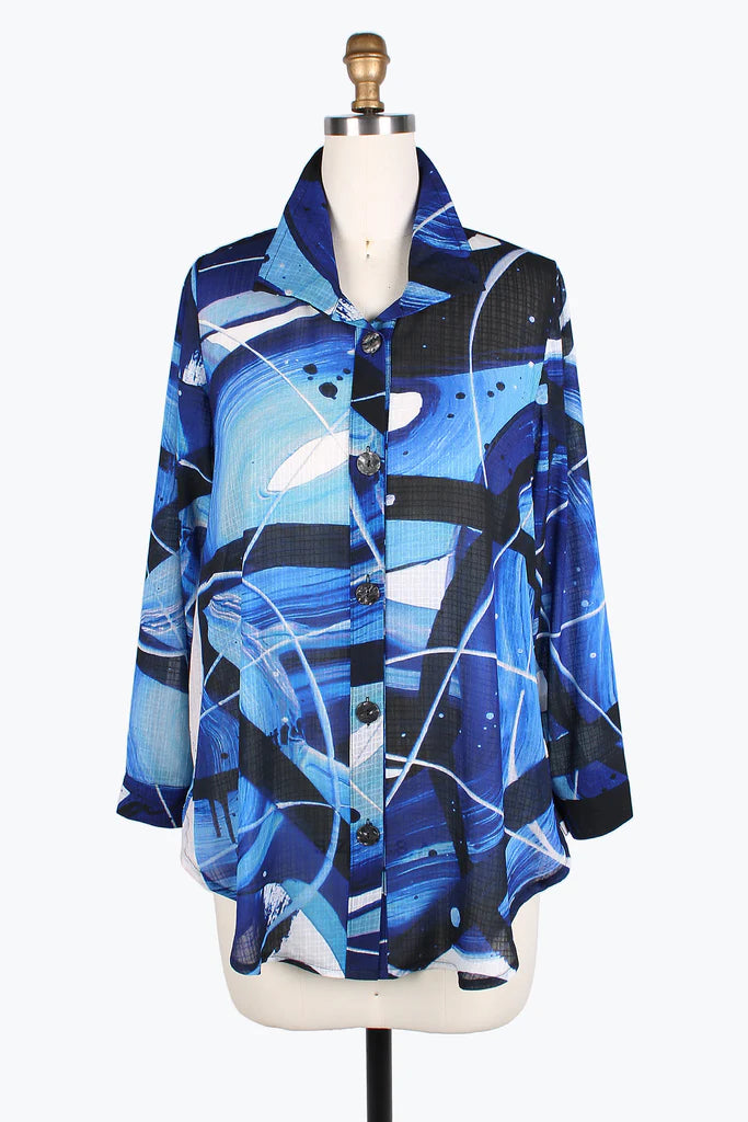 Damee Neon Space Long Shirt 7098-Blu, PNK F24